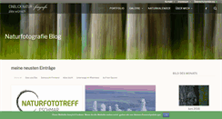 Desktop Screenshot of einblick-natur.de